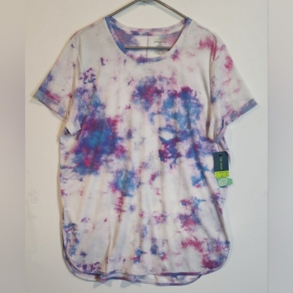 Tek Gear Tunic Short Sleeve Actiwear Top NWT Size Xlarge TYE DYE